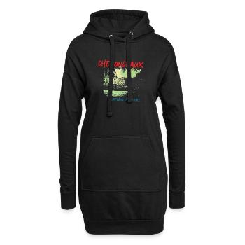 Château de Chenonceaux et la  Loire Illustration - Sweat-shirt à capuche long Femme - noir - Devant