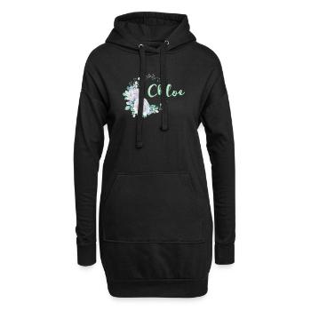Für Chloe - Hoodie-Kleid - Schwarz - Vorne