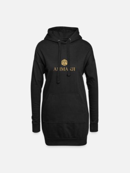 Abimanji - Hoodie-Kleid - Schwarz
