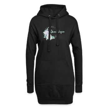 Pour Dominique - Sweat-shirt à capuche long Femme - noir - Devant