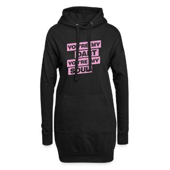 Darts Shirt Hoodie You are my soul - Hoodie-Kleid - Schwarz - Vorne