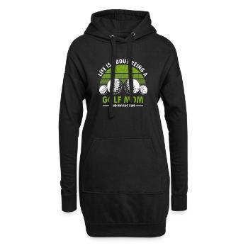 Golf Mom Life Is Fun Proud Women On The Green - Hoodie-Kleid - Schwarz - Vorne