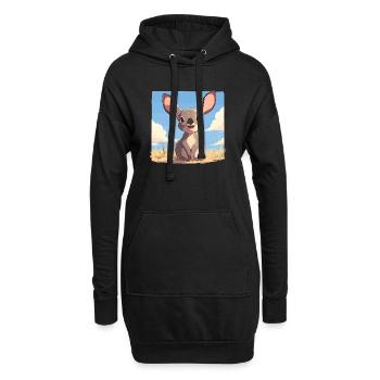 Wallabies Wallaby - Sweat-shirt à capuche long Femme - noir - Devant