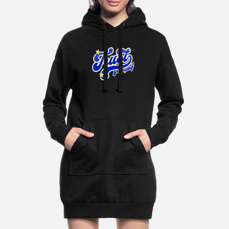 Self-Confidence Starry Script Hoodie Dress