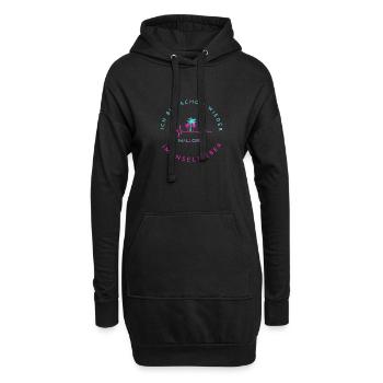 Ich bin schon wieder im Inselfieber Mallorca - Hoodie-Kleid - Schwarz - Vorne