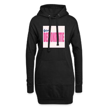 FÜR DEMOKRATIE WERTE - Hoodie-Kleid - Schwarz - Vorne
