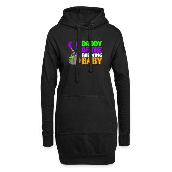 Sexe Révélation Halloween Papa en devenir - Sweat-shirt à capuche long Femme - noir - Devant