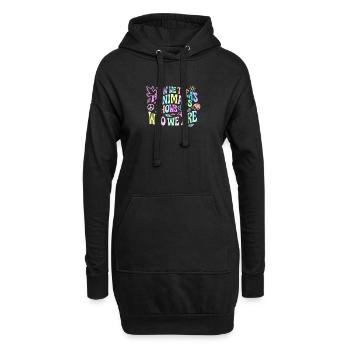 Wie wir Tiere behandeln zeigt wer wir sind - Hoodie-Kleid - Schwarz - Vorne