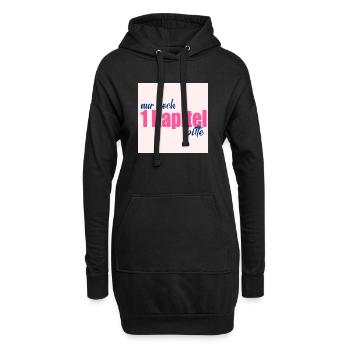 BÜCHER LIEBEN LESEN KAPITEL - Hoodie-Kleid - Schwarz - Vorne