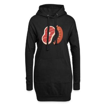 Griller - Sweat-shirt à capuche long Femme - noir - Devant