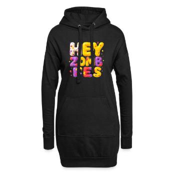 Halloween & Zombie Design Cool Fun - Sweat-shirt à capuche long Femme - noir - Devant