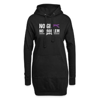 MMA BJJ jiu jitsu Vintage Brazilian Jiu Jitsu  - Hoodie-Kleid - Schwarz - Vorne