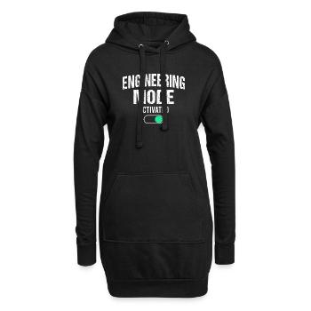 Génie mécanique Ingénieur mécanique - Sweat-shirt à capuche long Femme - noir - Devant