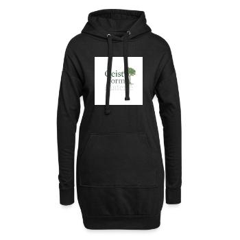 Geist formt Materie Baum - Hoodie-Kleid - Schwarz - Vorne
