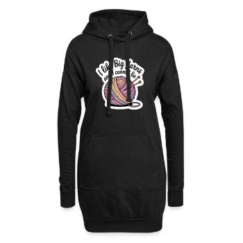 Autocollant en laine douillette Big Yarns – Craft & Knit - Sweat-shirt à capuche long Femme - noir - Devant