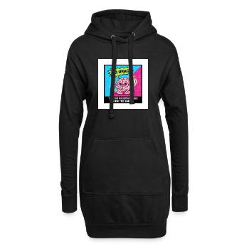 Geniale Idee Brain Pop - Hoodie-Kleid - Schwarz - Vorne