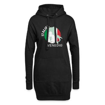 Venedig - Hoodie-Kleid - Schwarz - Vorne