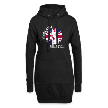 Bristol - Hoodie-Kleid - Schwarz - Vorne