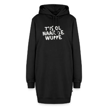 T'IS OL ZUR WUPPE - Hoodie-Kleid - Schwarz - Vorne