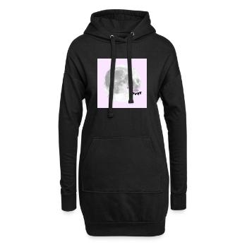 Moon Lover – Cute Pink Aesthetic Design 🌕💗✨🌸 - Hoodie-Kleid - Schwarz - Vorne