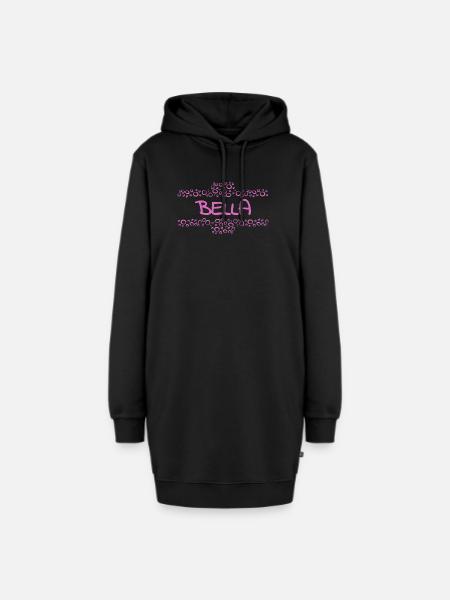 Bella - Hoodie-Kleid - Schwarz