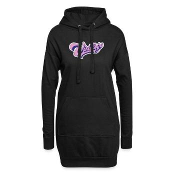 Vintage Rose - Hoodie-Kleid - Schwarz - Vorne