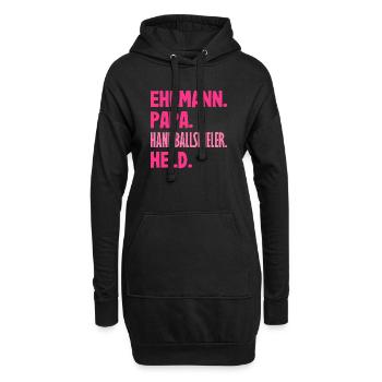 Handballspieler Handball Handballer Geschenke - Hoodie-Kleid - Schwarz - Vorne