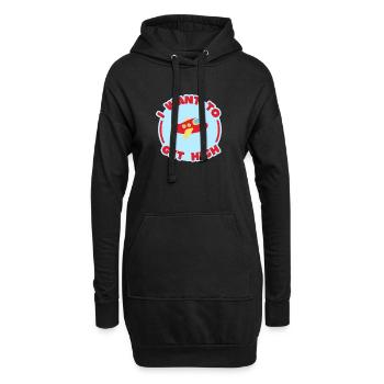 ICH WILL HIGH WERDEN - Hoodie-Kleid - Schwarz - Vorne
