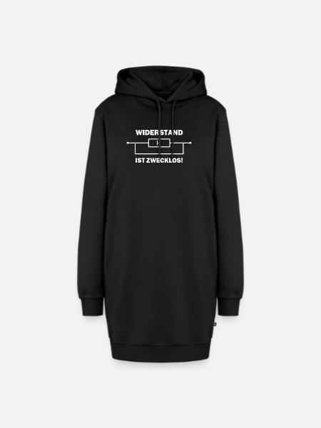 Widerstand Elektrotechnik Elektronik Elektriker - Hoodie-Kleid - Schwarz