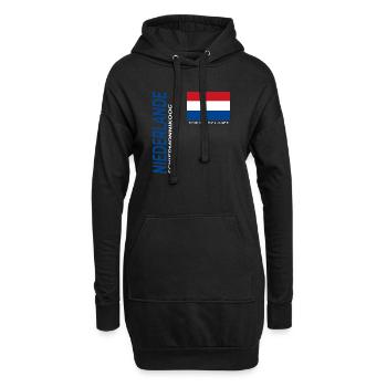 Schiermonnikoog - Hoodie-Kleid - Schwarz - Vorne