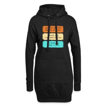 Ne m’invitez pas au festival Afters Rave Party - Sweat-shirt à capuche long Femme - noir - Devant