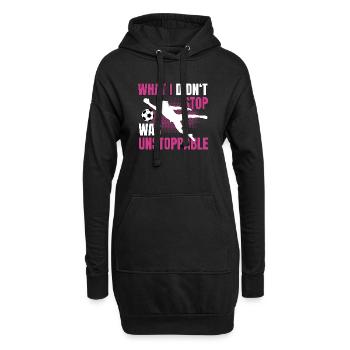 Football Gardien de but Gardien de but Football féminin - Sweat-shirt à capuche long Femme - noir - Devant