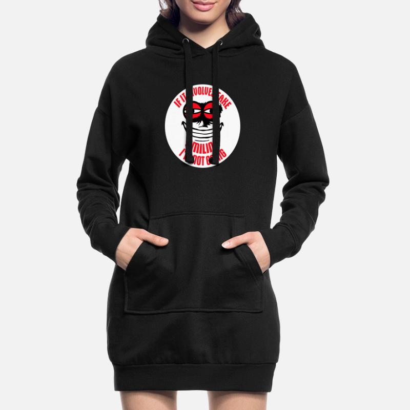 If It Involves Fake Smiling I'm Not Going Spruch Hoodie-Kleid