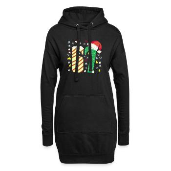 67 Christmas  - Hoodie-Kleid - Schwarz - Vorne