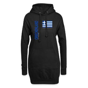 Rhodos - Hoodie-Kleid - Schwarz - Vorne