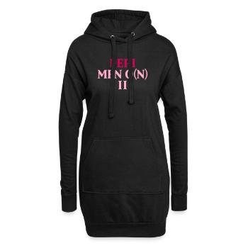 FRAUEN PERIMENOPAUSE - Hoodie-Kleid - Schwarz - Vorne