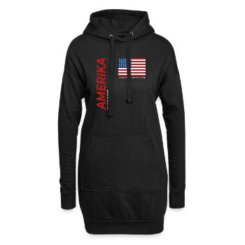 Chicago - Sweat-shirt à capuche long Femme - noir - Devant