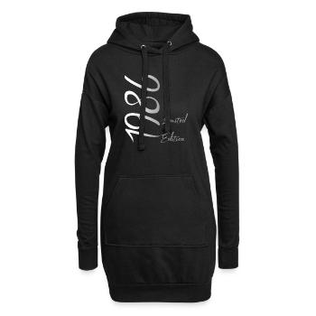 1986 Limited Edition – Vintage Birthday Retro - Hoodie-Kleid - Schwarz - Vorne
