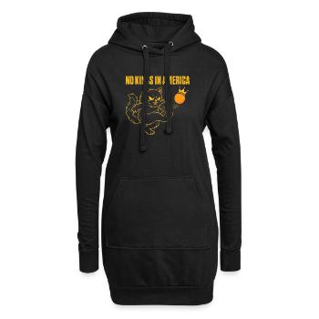 No Kings In America Patriotic Liberty Zitat - Hoodie-Kleid - Schwarz - Vorne
