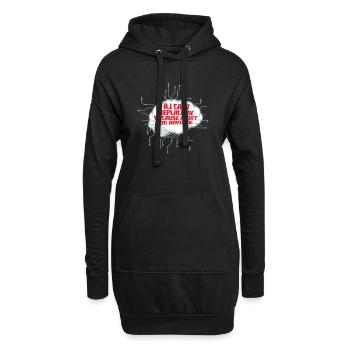 L’IA ne peut pas me remplacer Je ne fais rien Blague humoristique - Sweat-shirt à capuche long Femme - noir - Devant
