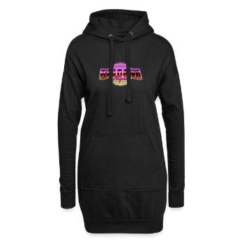 Nuits de Bologne - Sweat-shirt à capuche long Femme - noir - Devant