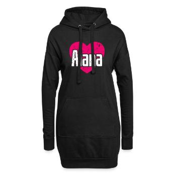 J’aime Alana Pink Heart J’aime Alana - Sweat-shirt à capuche long Femme - noir - Devant