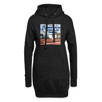Reste calme et joue au padel - Sweat-shirt à capuche long Femme - noir - Devant