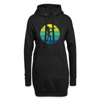 Tennis - Hoodie-Kleid - Schwarz - Vorne