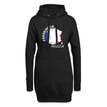 Nizza - Hoodie-Kleid - Schwarz - Vorne