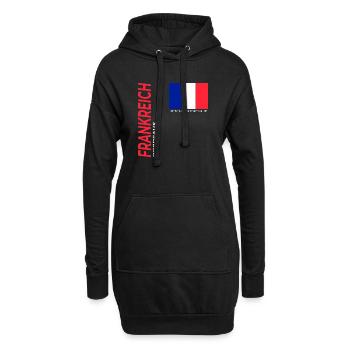 Bordeaux - Hoodie-Kleid - Schwarz - Vorne
