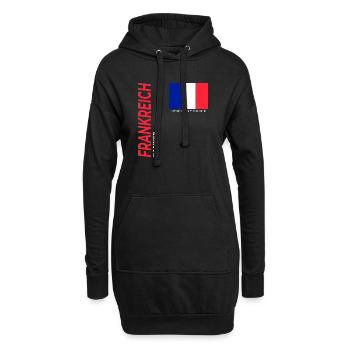 Cannes - Hoodie-Kleid - Schwarz - Vorne
