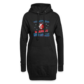 SANTA BARFRAU - Hoodie-Kleid - Schwarz - Vorne
