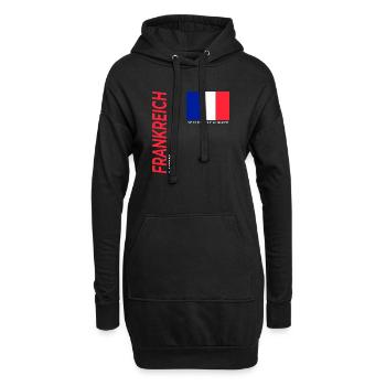 Lyon - Sweat-shirt à capuche long Femme - noir - Devant