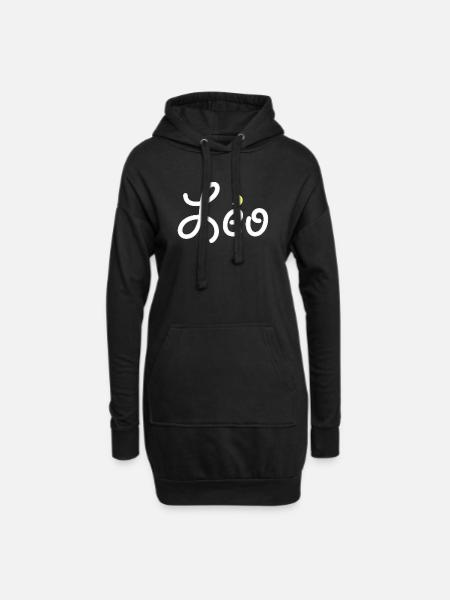 Leo - Hoodie Dress - black